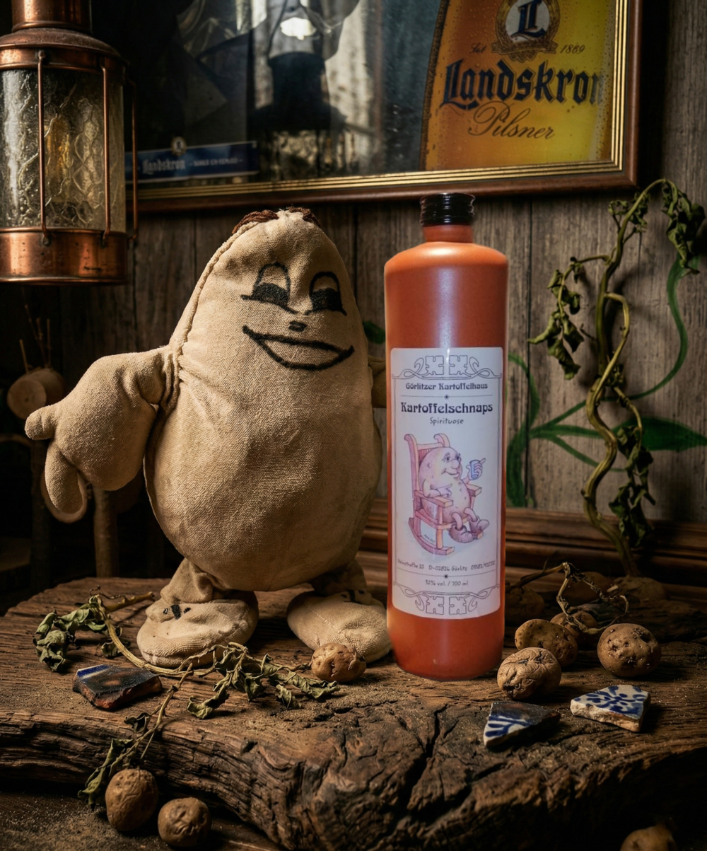 Fritzens Kartoffelschnaps – Görlitzer Originalrezept in Tonflasche